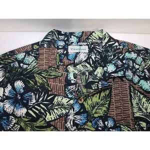 Caribbean Men's Button‎ Up Short Sleeve Casual Hawaiian Shirt XL
